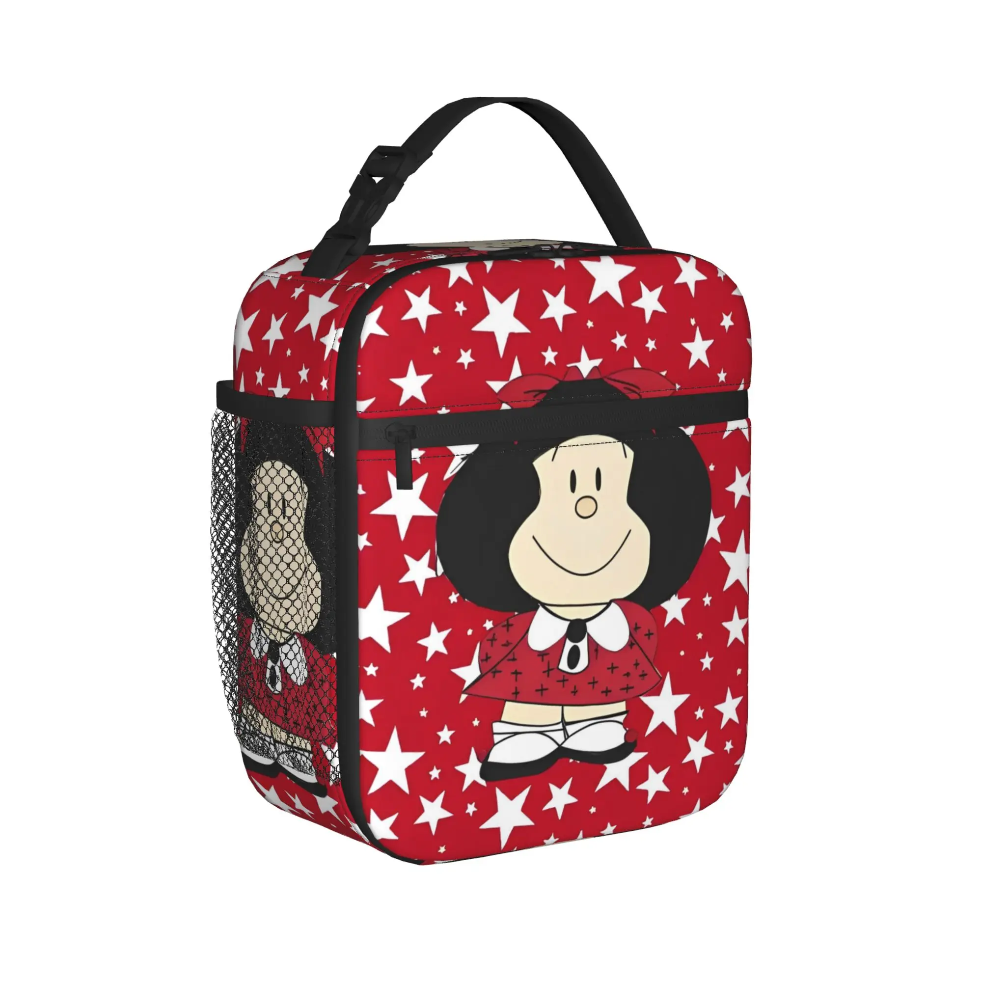 Mafaldas Insulated Lunch Bag Large Anime Reusable Cooler Bag Tote Lunch Box Beach  Travel Food Bag