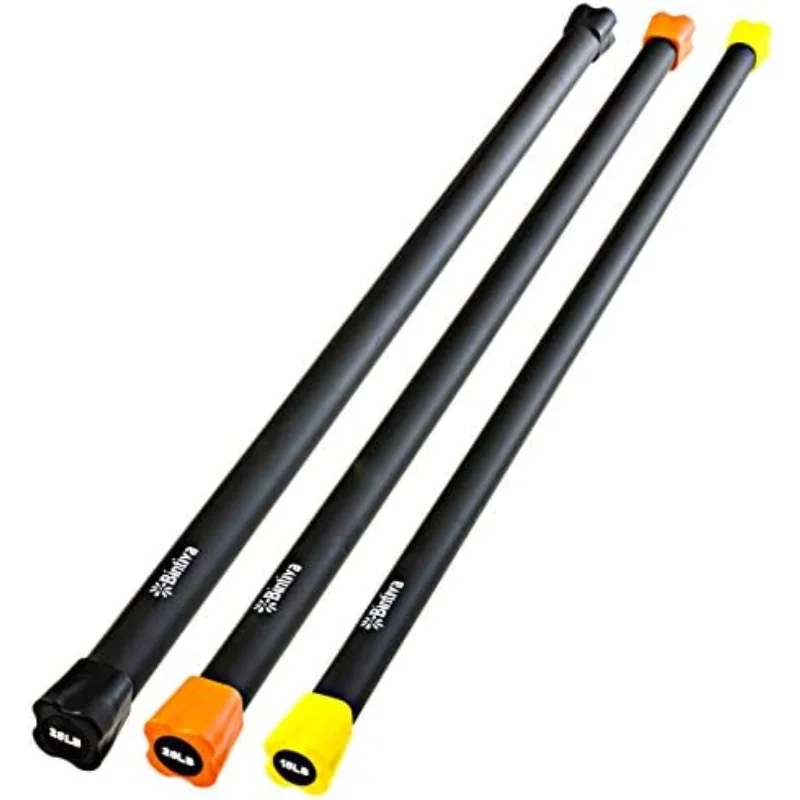 Weighted Bar Set - Weighted Bars for Exercise - Weighted Workout Body Bar - Exercise & Weight Bar