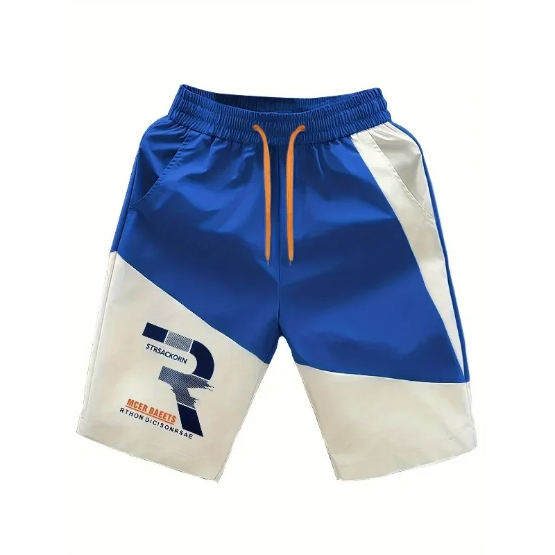 

Summer men's contrasting printed casual shorts, suitable for outdoor home activitiesDV