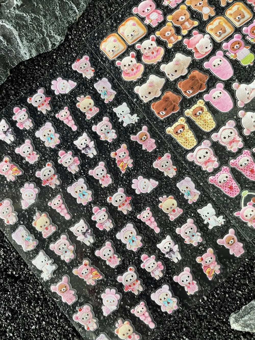 

Kwaii Pvc Mini Rilakkuma Stickers Nail Art Decor Luggage Tags Stickers Waterproof Scrapbook Helmet Handbook Skateboard Stickers