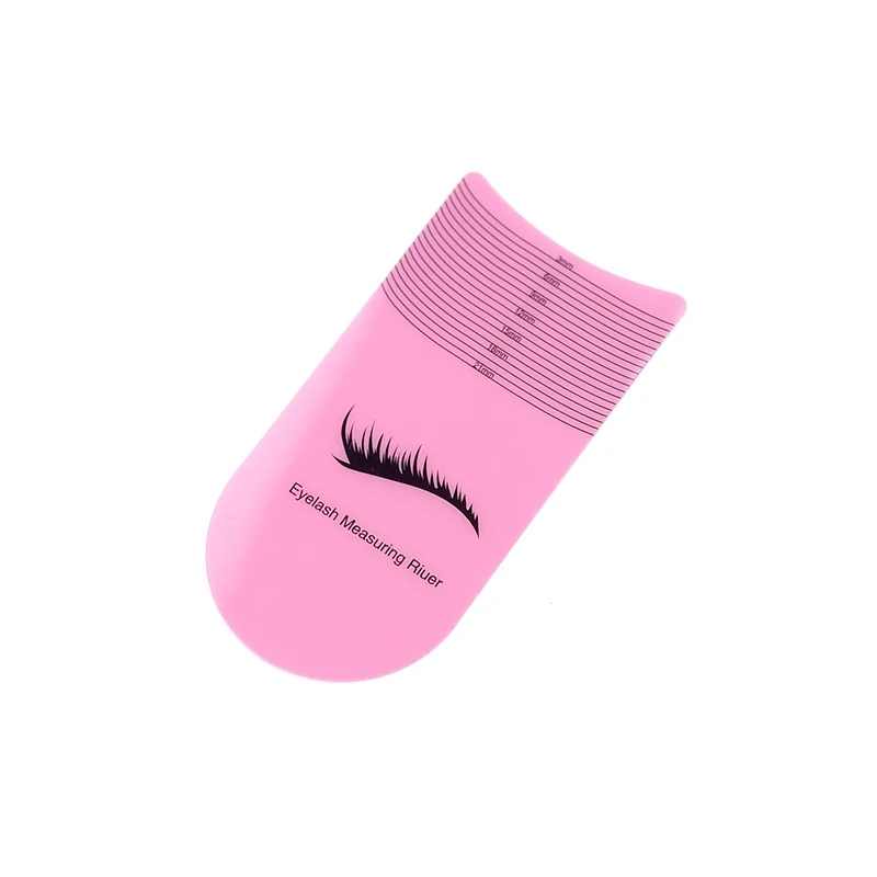 5Pcs Eyelash Length Measuring Ruler Portable Eyebrow Soft Plastic Ruler Makeup Tool 3-21mm Eyelash Extension Growth Accessory