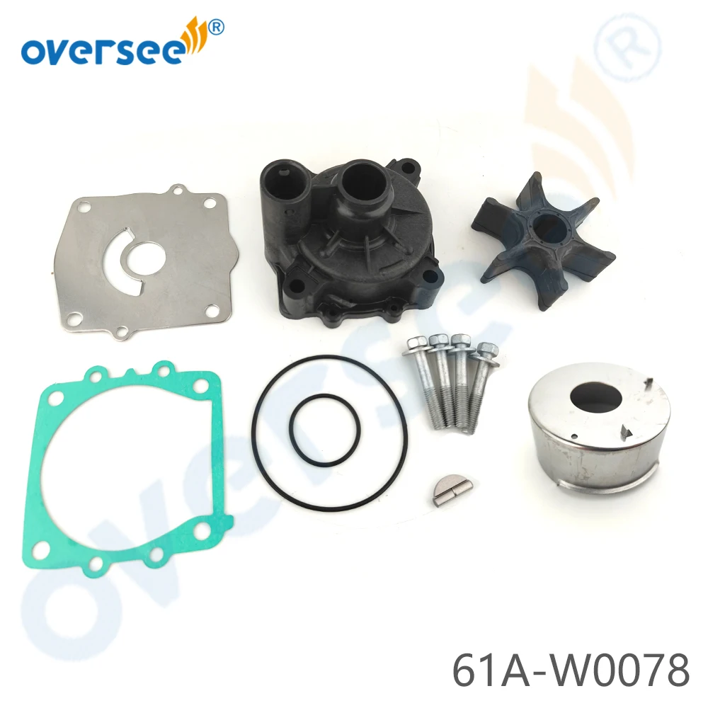 Oversee 61A-W0078-A1 Impeller Water Pump Repair Kit Fits YAMAHA Outboard 115 150 175 200 225 250 300HP V6 18-3396