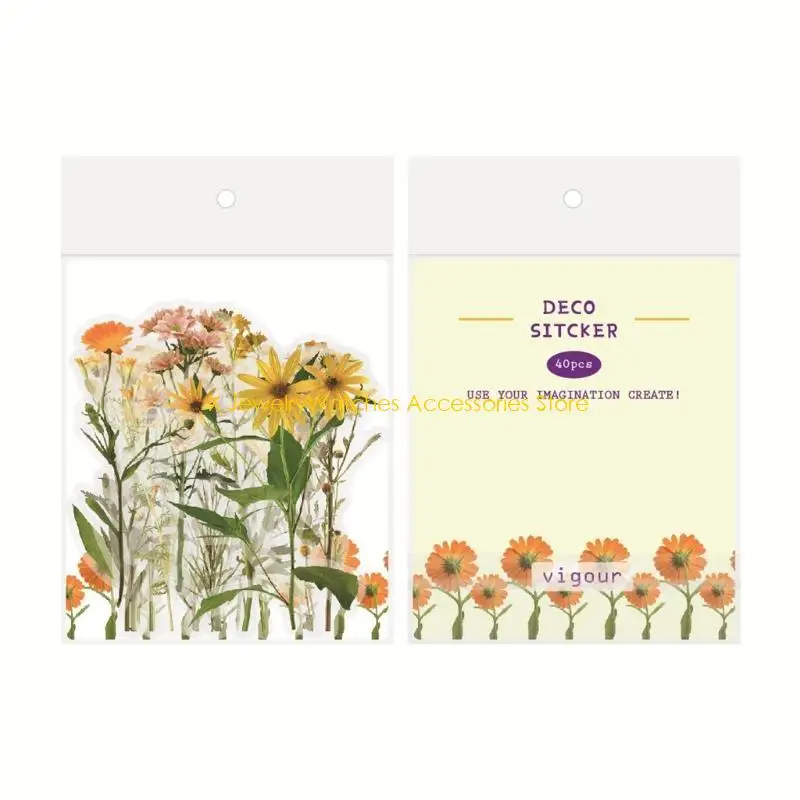 

31KD Artificial Flower Photo Props Stickers Jewelry Making Filling Materials Flowers Sticker Beauty Decal Resin Filler