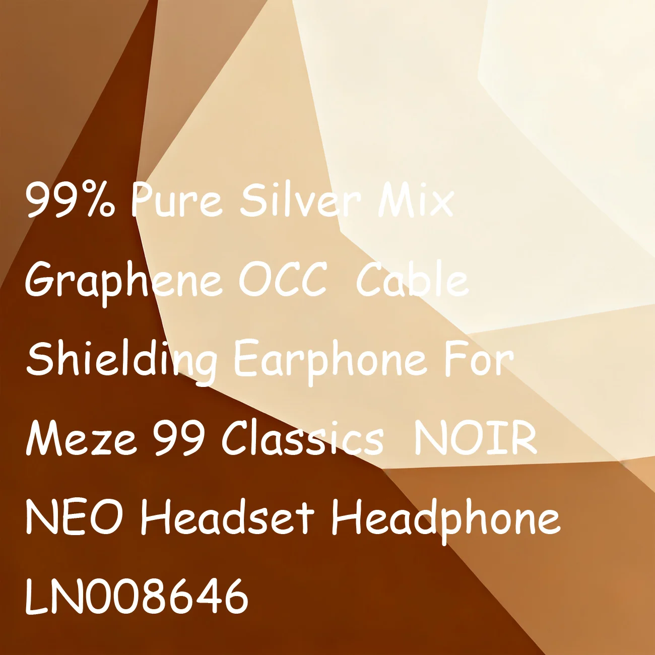 99% الفضة النقية مزيج الجرافين OCC كابل التدريع سماعة ل Meze 99 الكلاسيكية نوير NEO سماعة الرأس LN008646