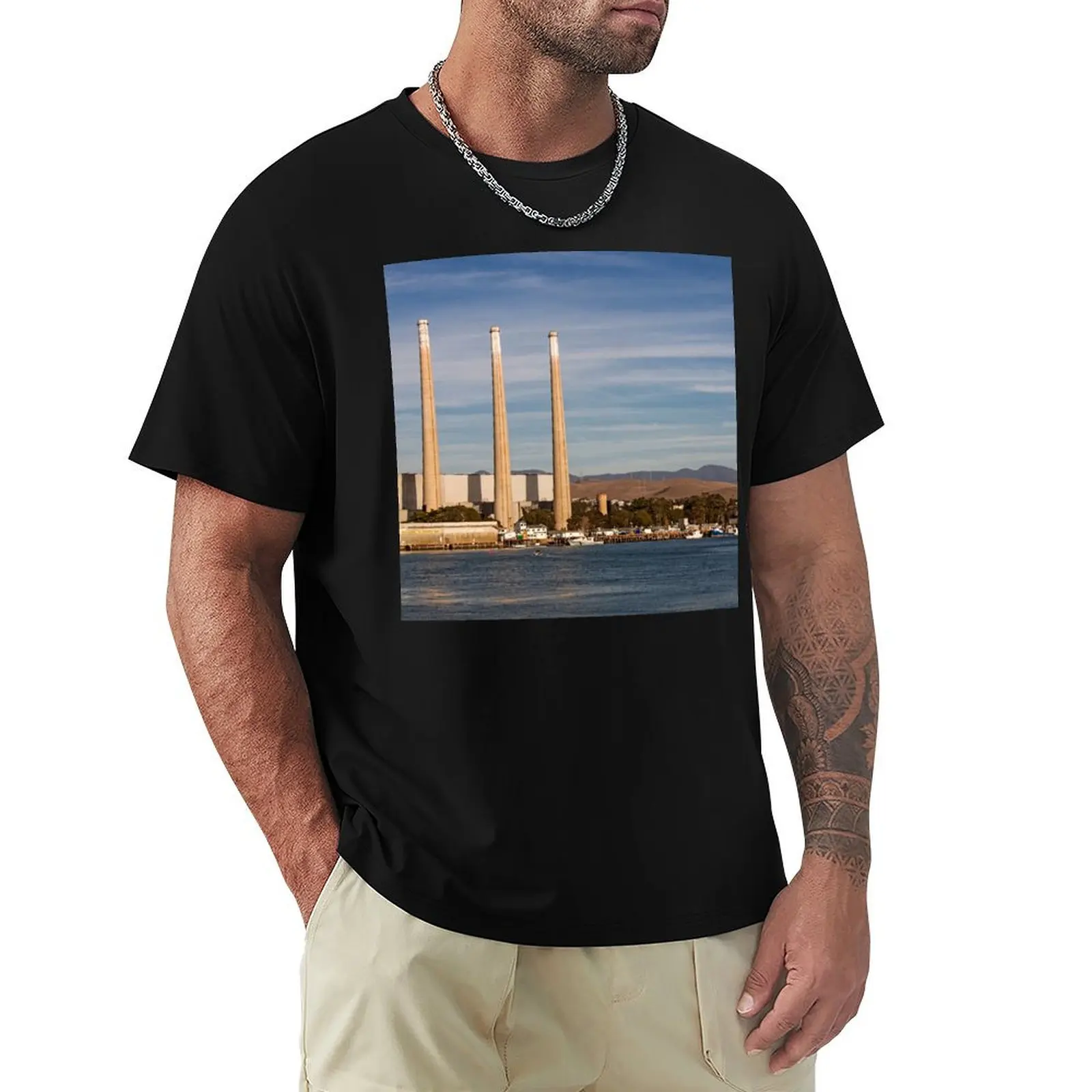 Morro Bay Power Plant - Morro Bay,California T-Shirt graphic shirts oversizeds customizeds mens graphic t-shirts anime