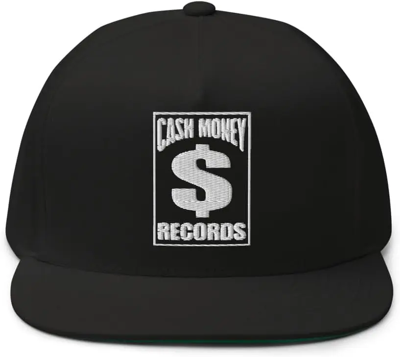 

WS LLC Cash Money Records Hat (Embroidered Flat Bill Snapback Cap)