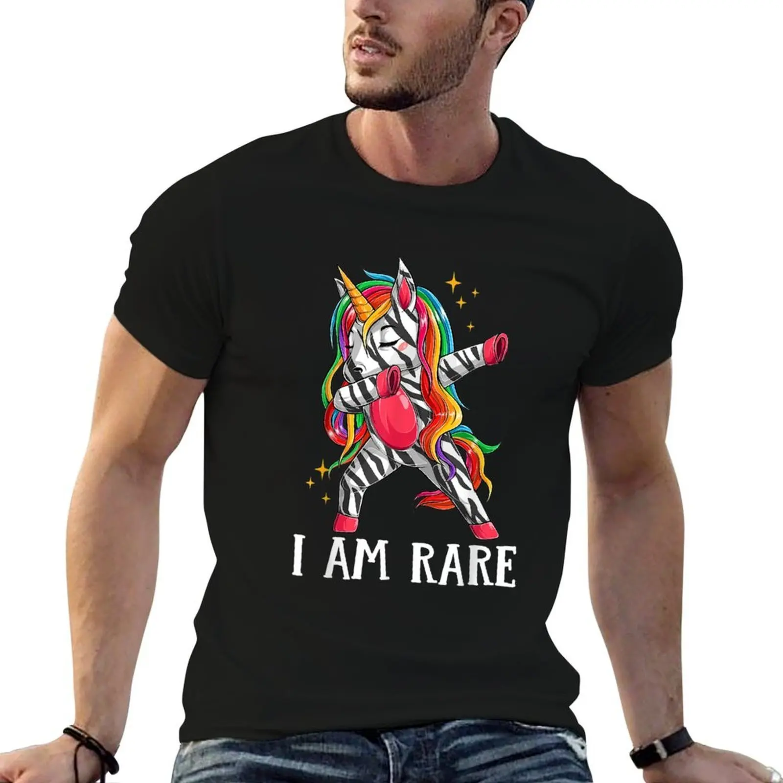 

I Am Rare Zebra Unicorn Warrior Rare Disease Awareness T-Shirt mens graphic t shirts t shirts for man graphic funny T-Shirt