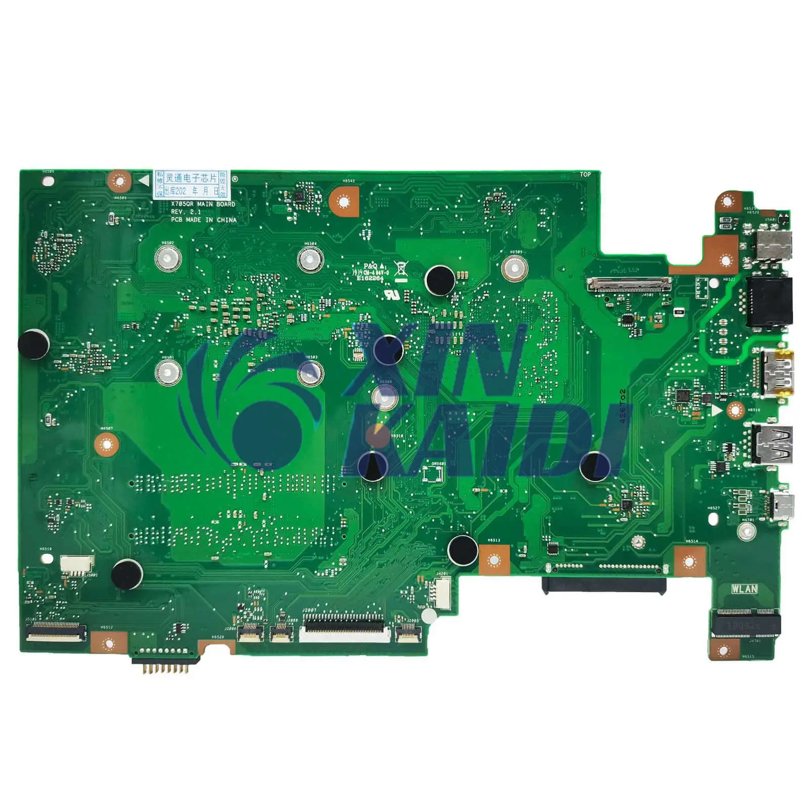 Laptop Moederbord Voor Asus F705q A705q X705q Moederbord A12-9720P Cpu V 2G