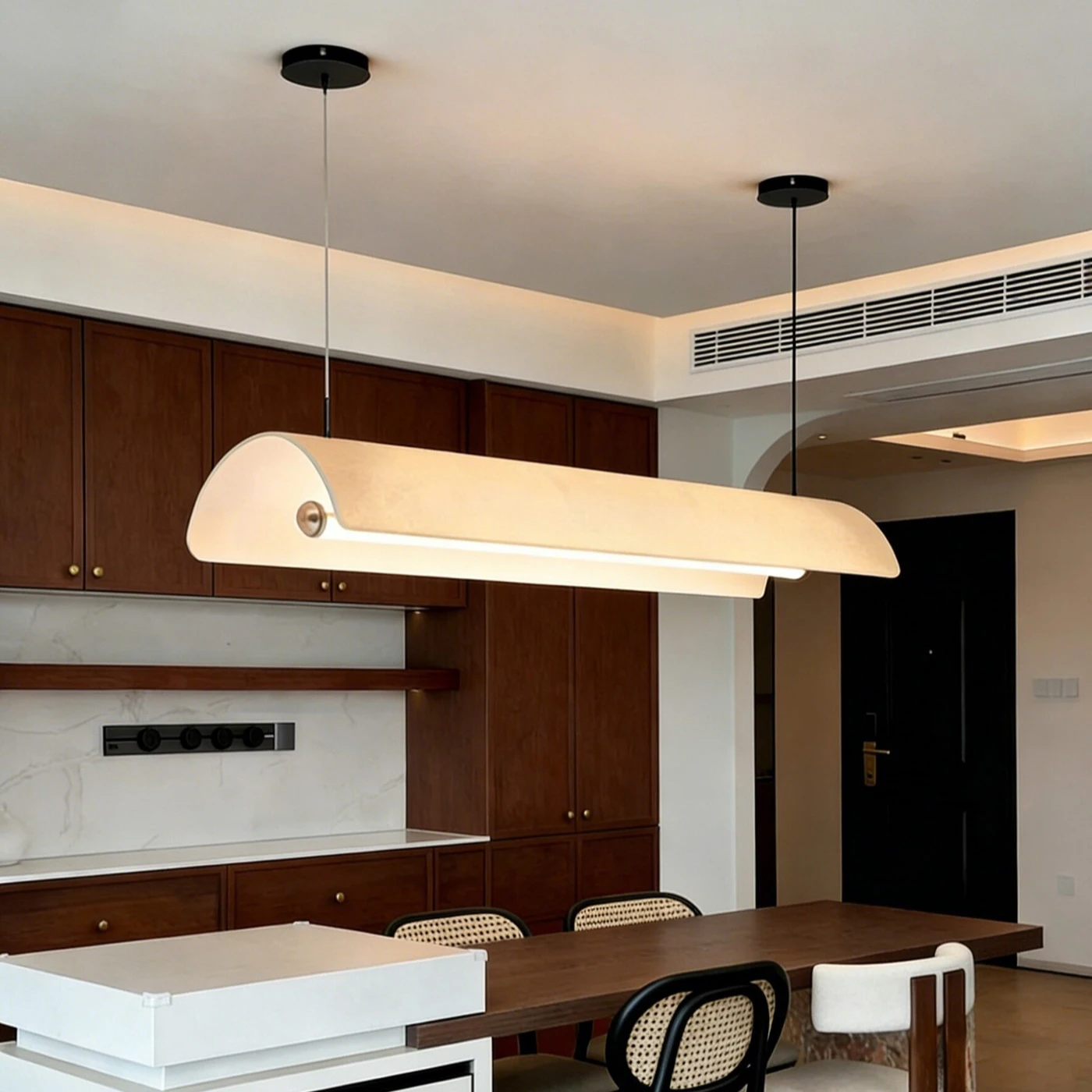 Minimalist Pendant Lights for Dining Room Wabi-sabi Indoor Chandelier Home Decor Bedroom Hanging Lamps Fixtures