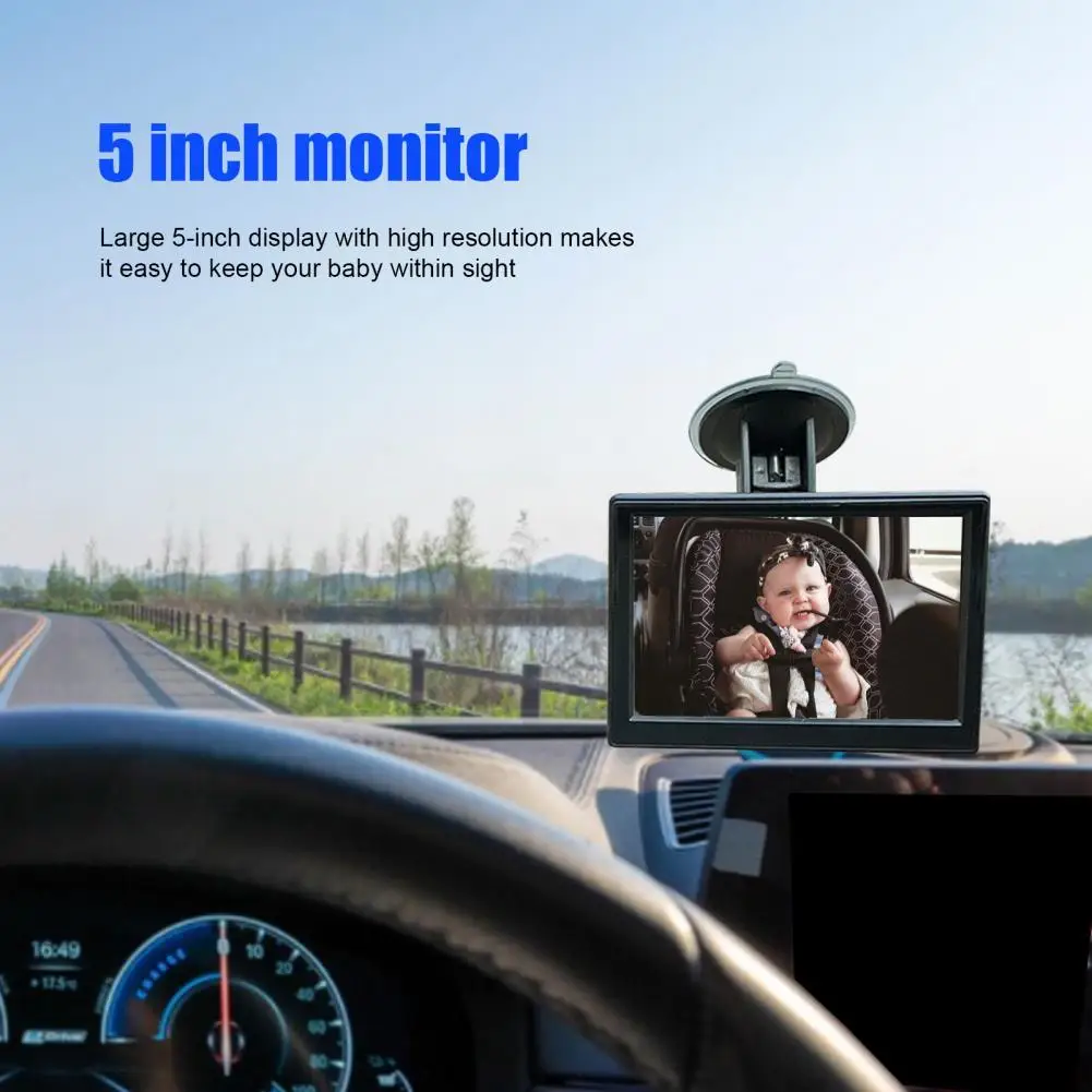 Baby Car Monitor1 High Resolution 360 Degree Rotation Night Vision Car Baby Backup Rearview Camera for Auto