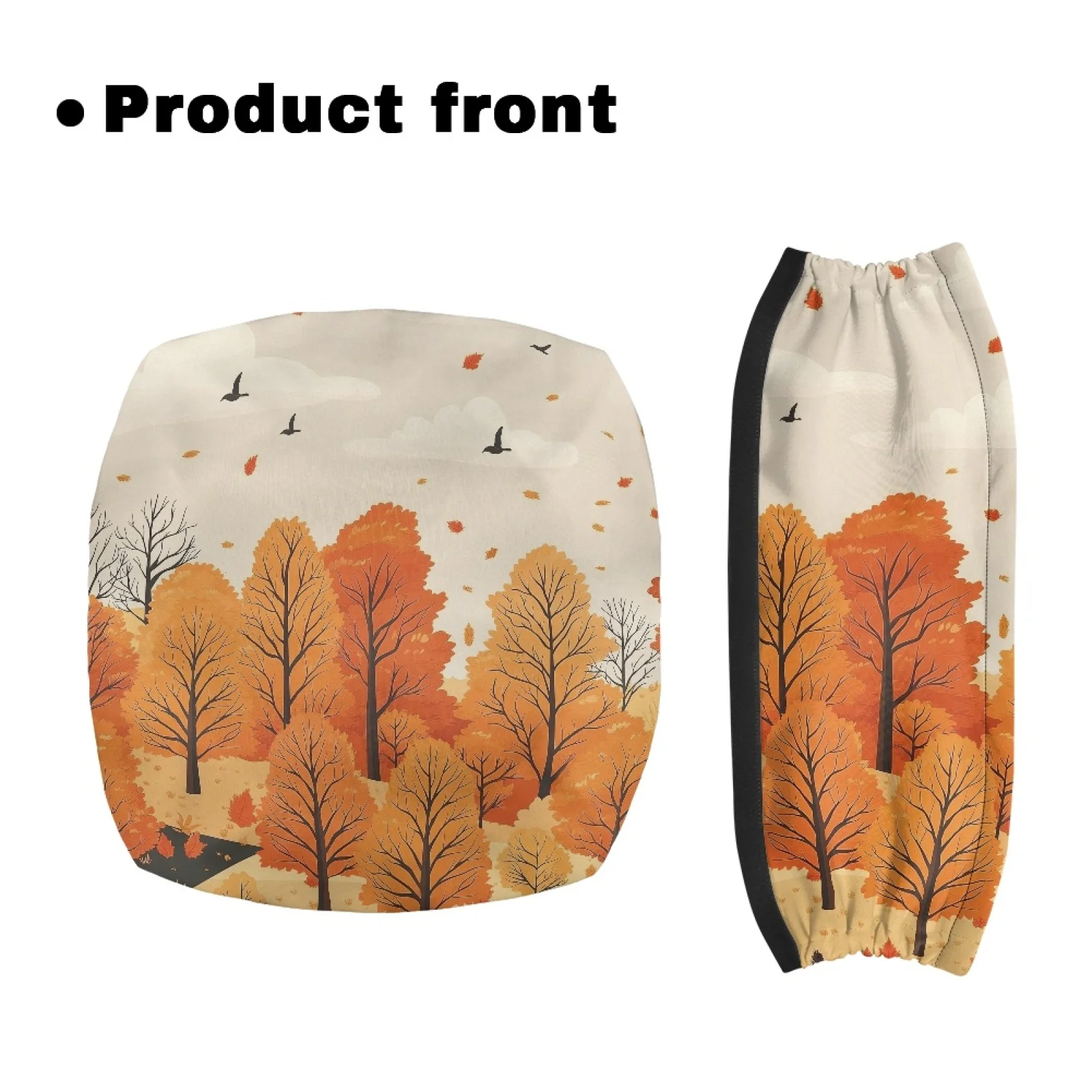 Coloranimal Easy to Clean Lightweight 2PCS Walker Seat Cushion for Seniors Adult for Outdoors Fall Trees Sky