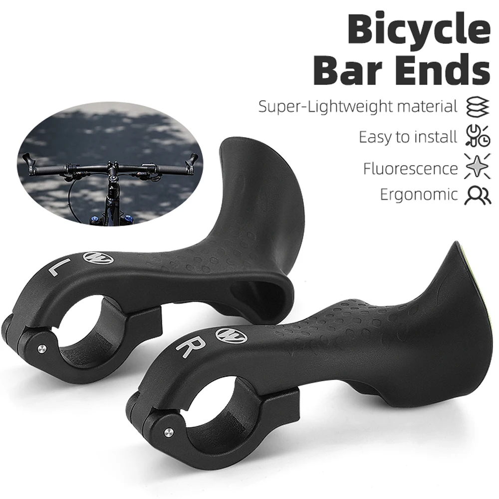 Komfortable Fluoreszierende Fahrrad-Lenkerenden Ergonomisches Design Fahrradlenker Nylon-Fahrradgriffe Fahrradzubehör