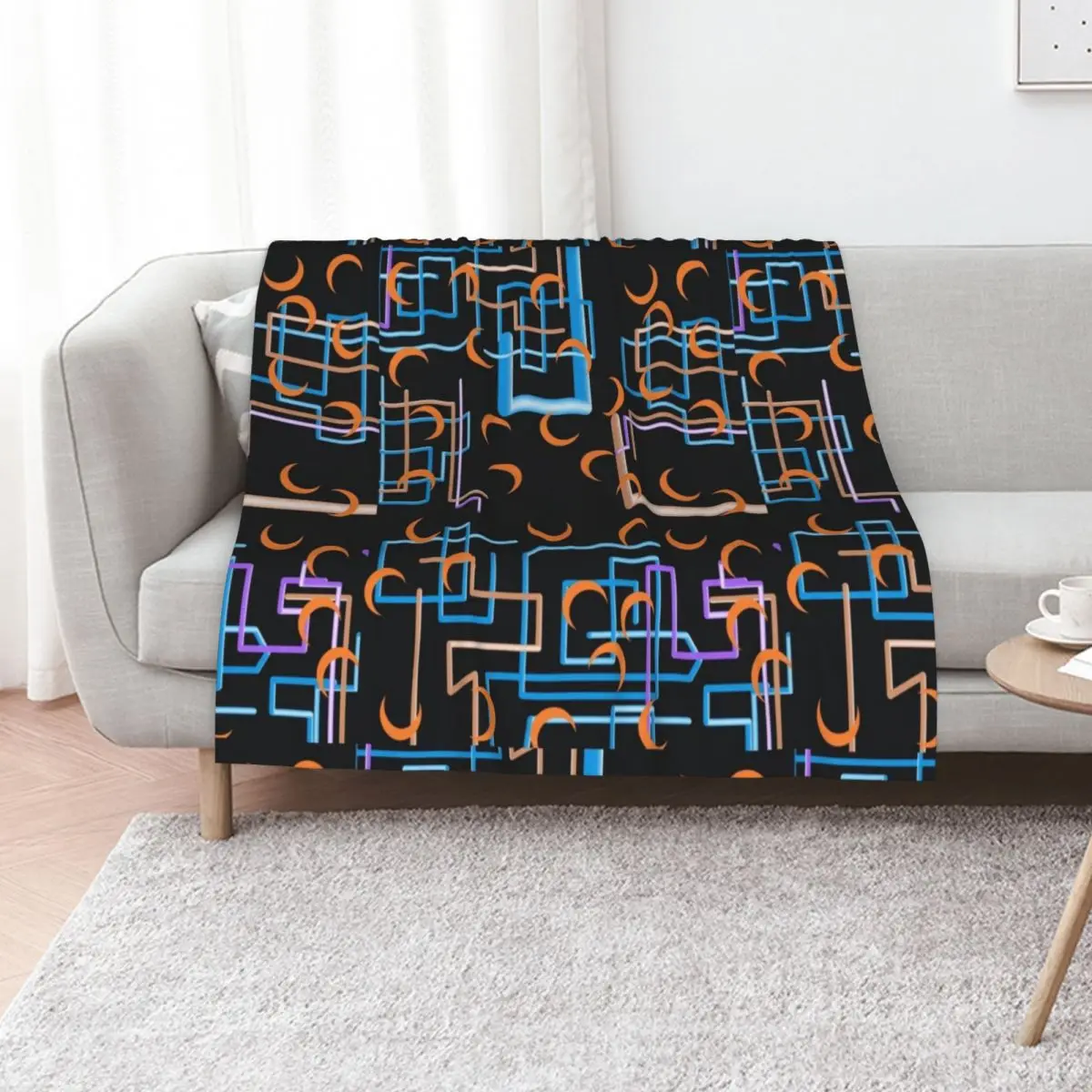 Dan Flashes - A colorful shirt wore by Dan Flashes Throw Blanket Soft Beds Stuffeds Fashion Sofas Warm bed plaid Blankets