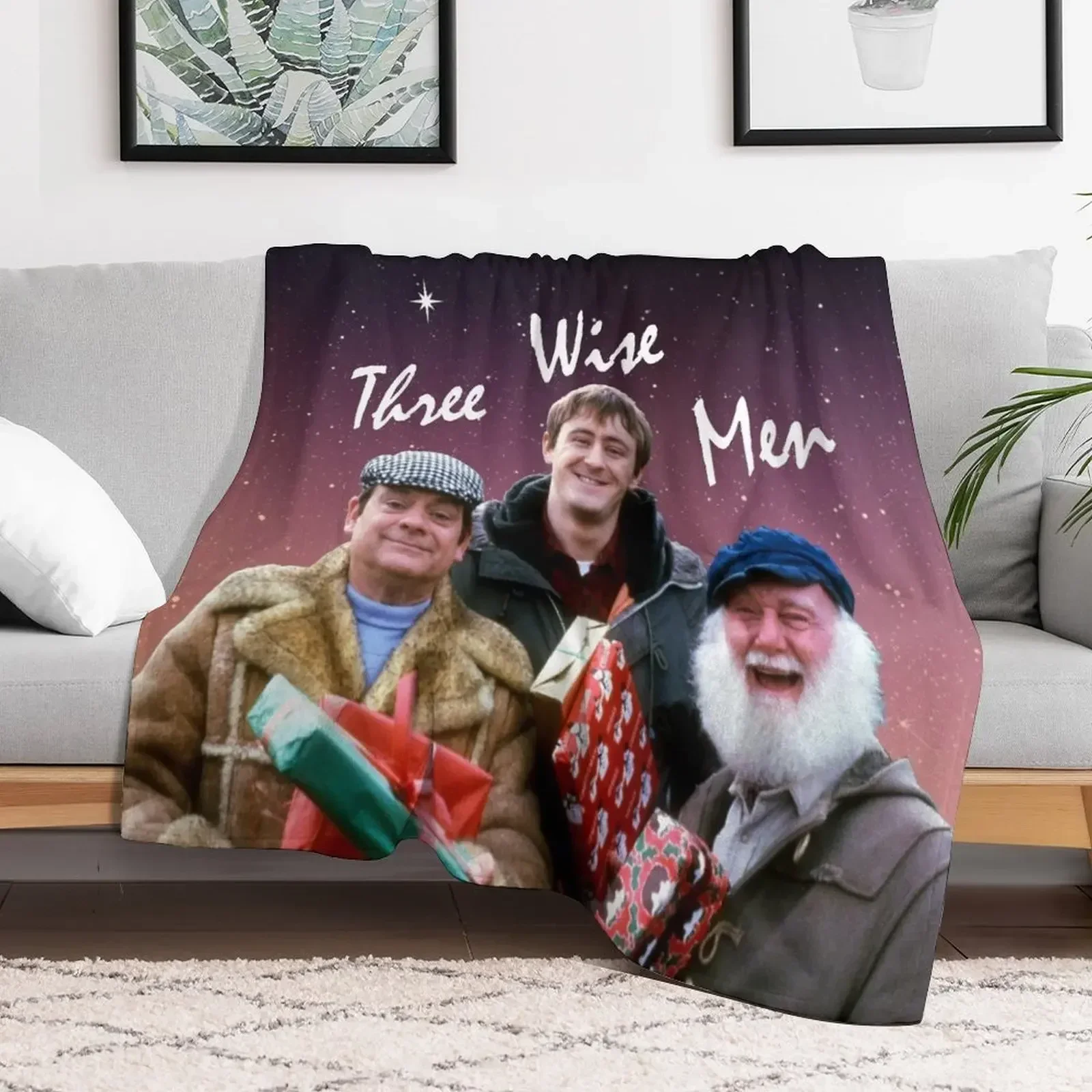 Only Fools - Three Wise Men Throw Blanket Large Custom Furrys Blankets