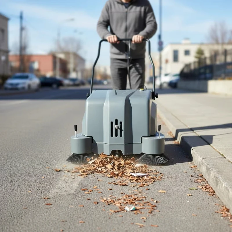 

Cheap Floor Cleaning Outdoor Street Floor Sweeper Sweeper Road Machine with 90W Brush Motor for Fallen Leaves