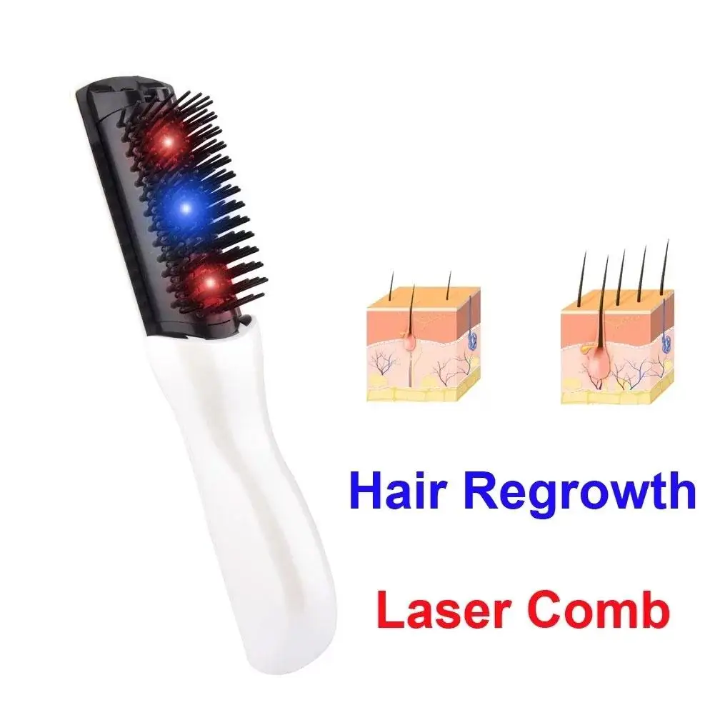 Treatment Massager Brush Electric Infrared Laser Hair Styling Comb Loss Hair Care Regrowth Anti-Hair Loss Hair Therapy Grow H8A2