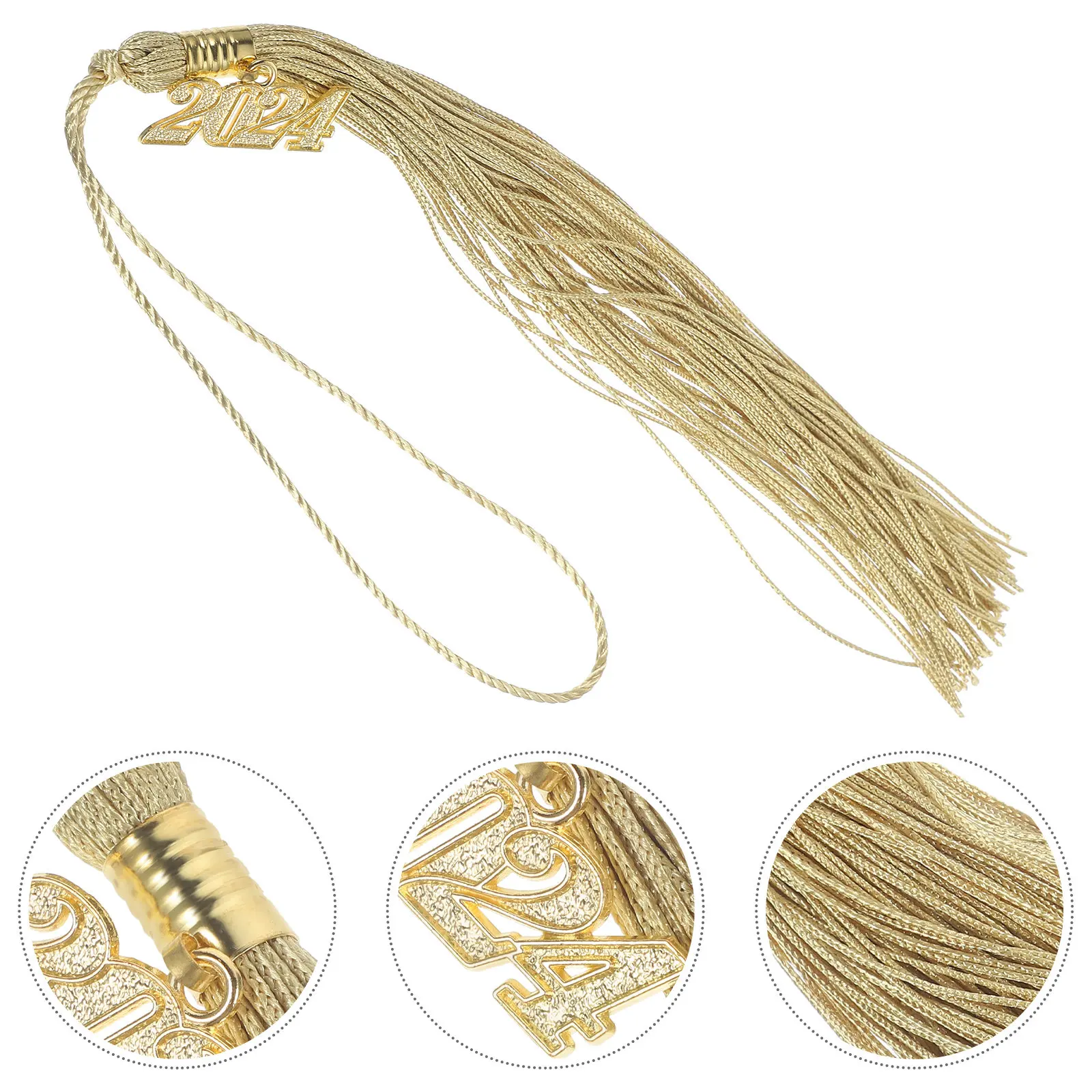 

Набор из 6 брелоков-подвесок для фото на выпускной: шапочка выпускника, 2024 год, памятный сувенир