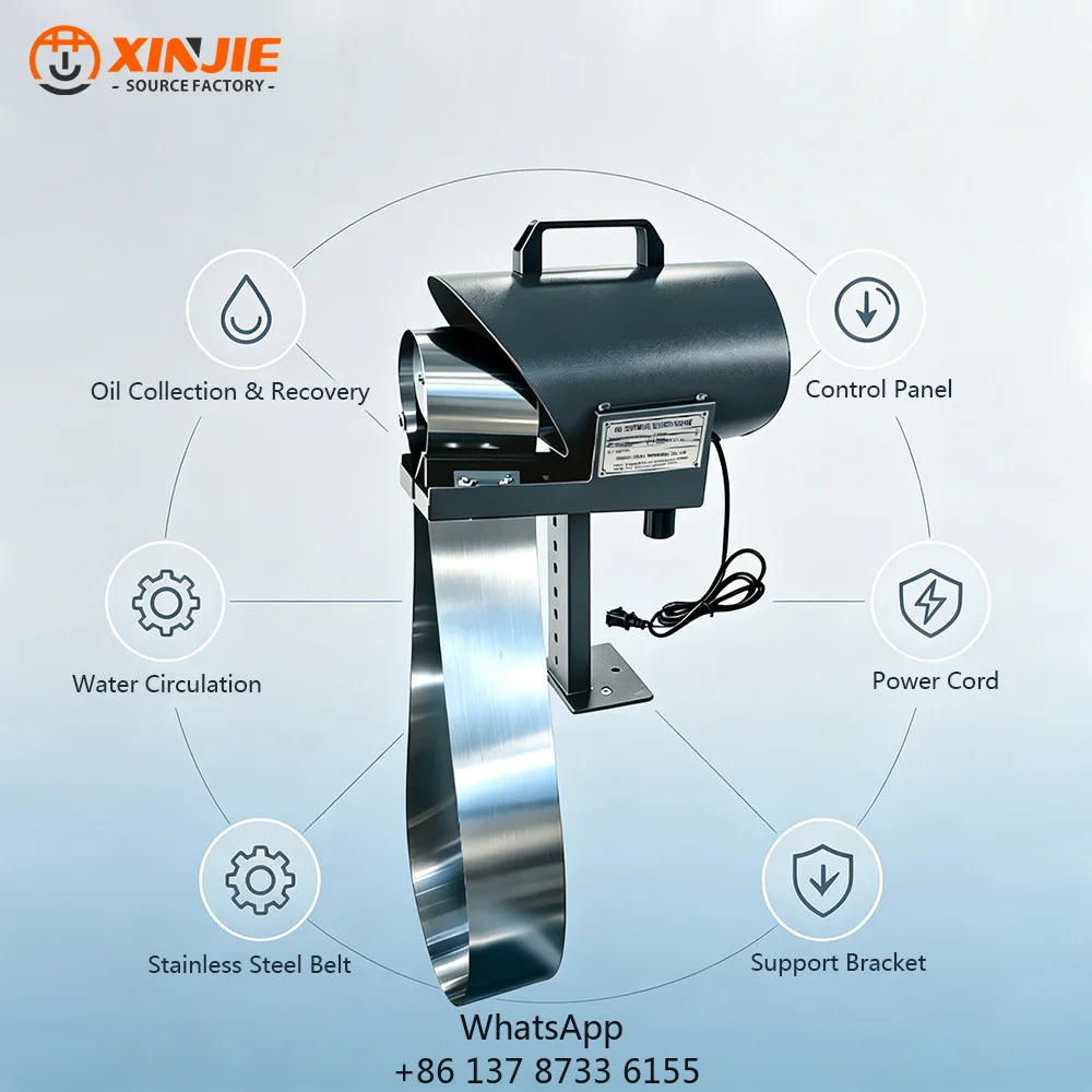 OSF-45L Industrial Oil Skimmer For Water Circulation Systems Automatic Stainless Steel Belt Type Oil Water Separator 1 Year
