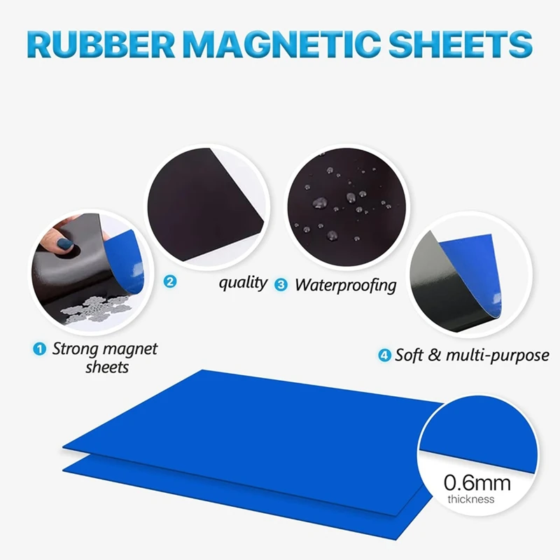 15Pcs 0.6Mm Strong Rubber Magnetic Sheets And 15Pcs Stamp Die Storage Bags, Die Storage Set For Storing Die Cuts, DIY