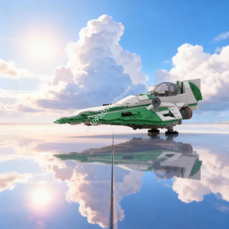 

325 деталей MOC Star Battle Luminara Unduli S Delta 7 B — модель звездного истребителя, конструктор, архитектурная игрушка, подарок на Рождество и день рождения