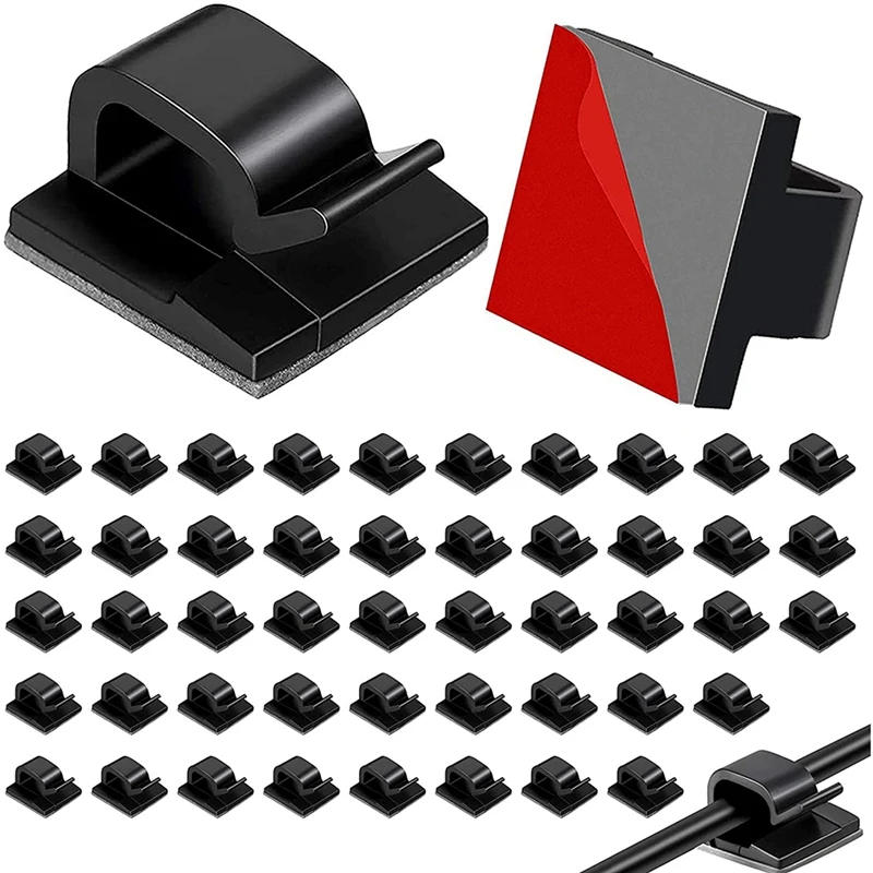 

50 шт. ремешки для кабелей с лентами, зажимы для проводов, органайзер для проводов, держатель для шнура, управление проводами для автомобиля, офиса и дома