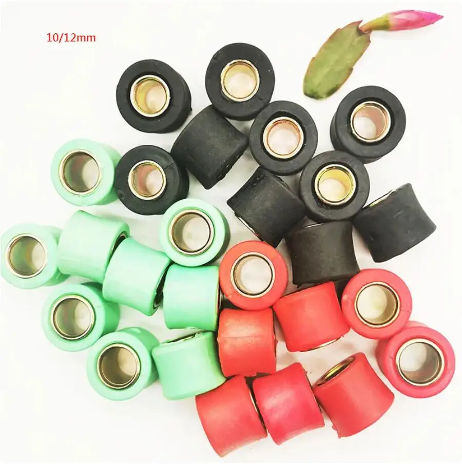 4pc Durable Motorcycle Bike Rear 10/12mm Shock Absorber Red Green Black Rubber Bush Ring