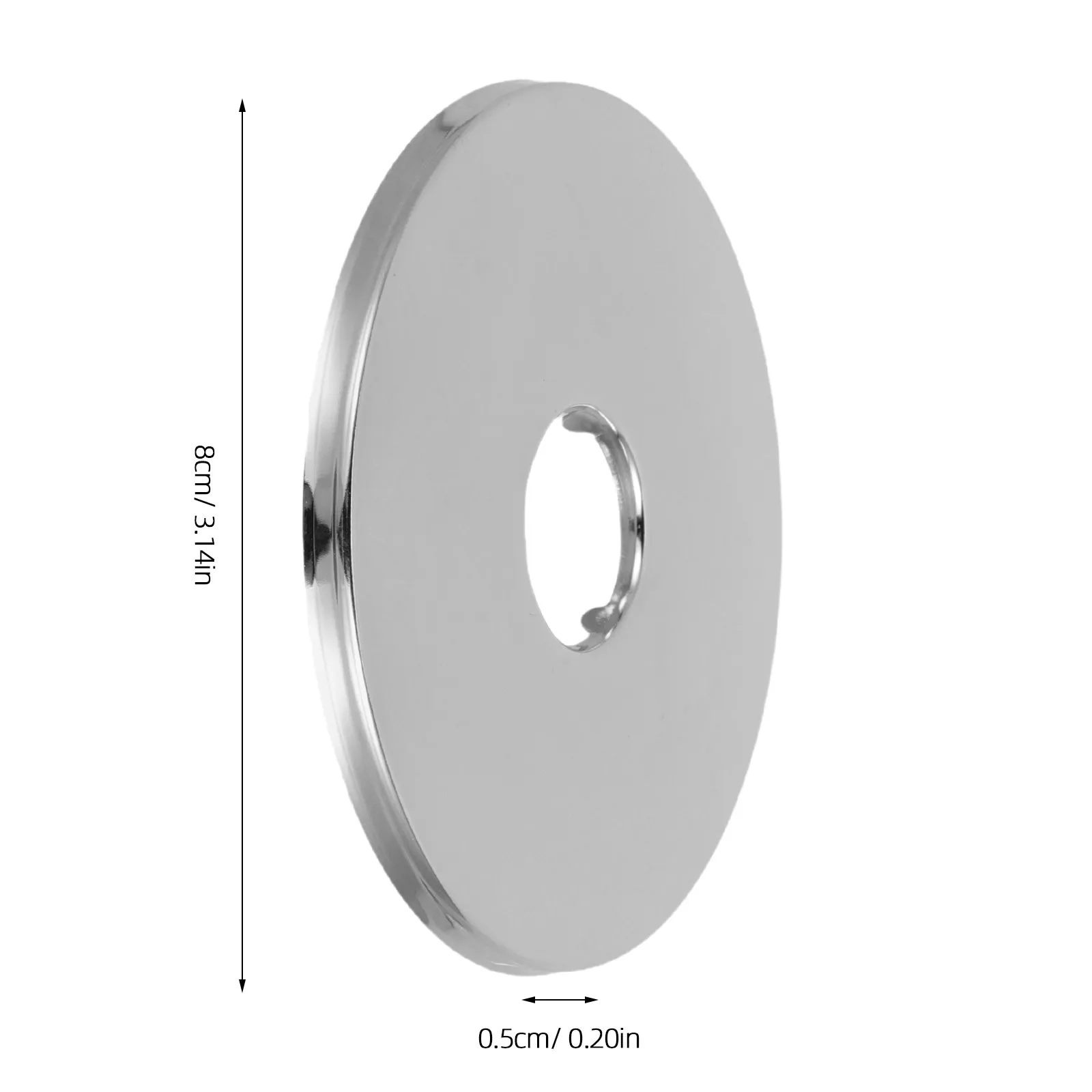 6Pcs Bathroom Escutcheon Plate Stainless Steel 22Mm Round Wall Hole Cover Shower Arm Flange Faucet Trim Pipe Cover Plate