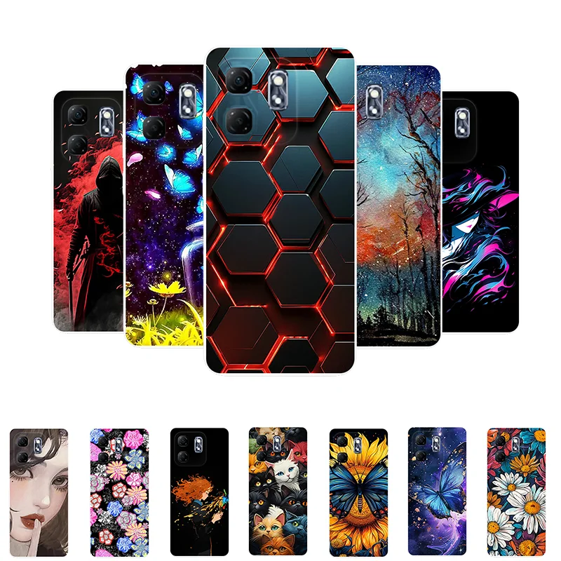 

For Infinix Smart 9 X6532 Case Shockproof TPU Silicone Soft Phone Cover For Infinix Smart 9 Funda Smart9 Capa Cute Cartoon