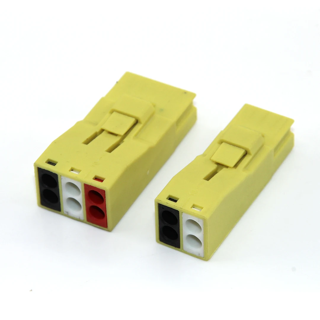 1/5 PCS Mini Fast Wire Cable Connectors Two In Four Out Push-in Wire Connectors Universal Compact Terminal Block