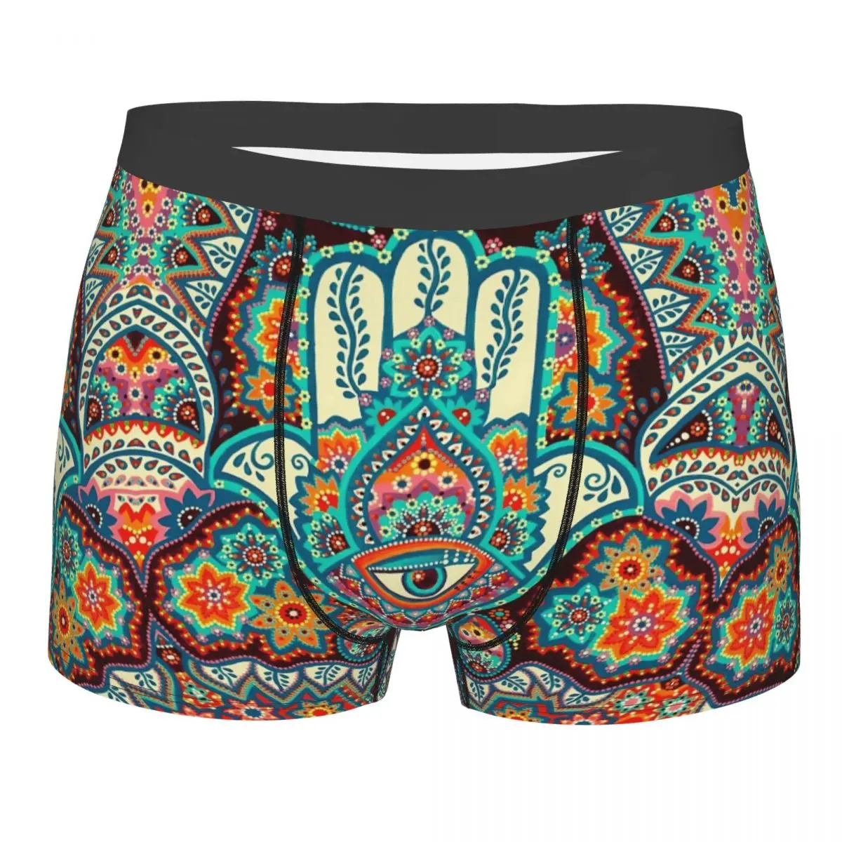 

Hamsa Underpants Breathbale Panties Male Underwear Print Shorts Boxer Briefs