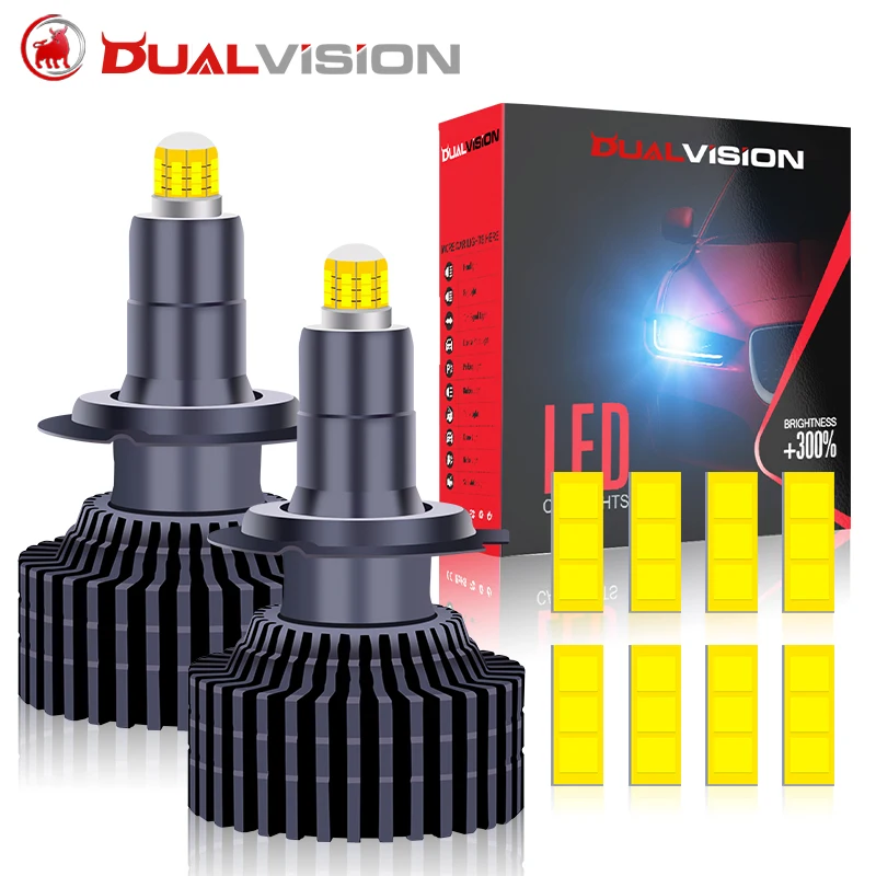 

H7 LED 360 3D CSP Автомобильные фары H1 H11 H8 H9 9005 HB3 9006 HB4 9012 HIR2 Canbus Автомобильные фары 12 В Модернизированные комплекты для линз проектора