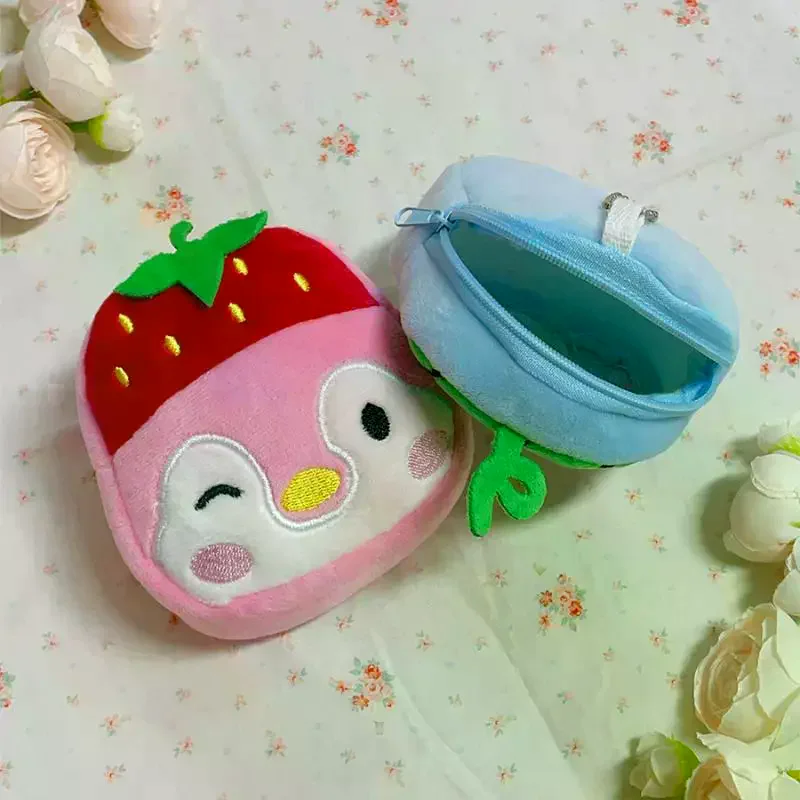 Lindo pingüino de peluche monedero colgante llavero Kawaii dibujos animados creativo pingüino varios bolsa de almacenamiento encantos cartera regalos