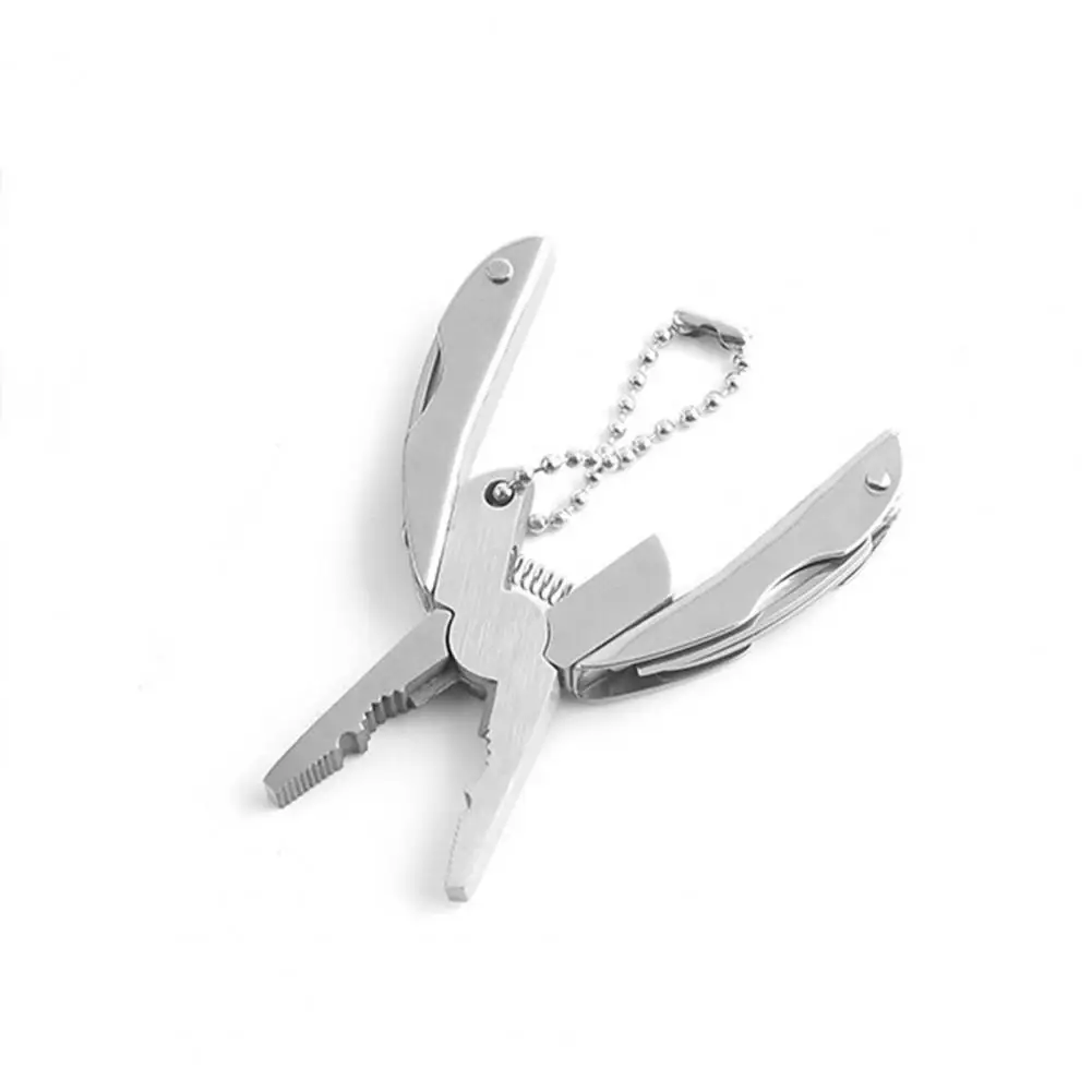 Rust-resistant Mini Pliers Heavy Duty Stainless Steel Folding Multi-tool Pliers for Outdoor Activities Portable for Fishing