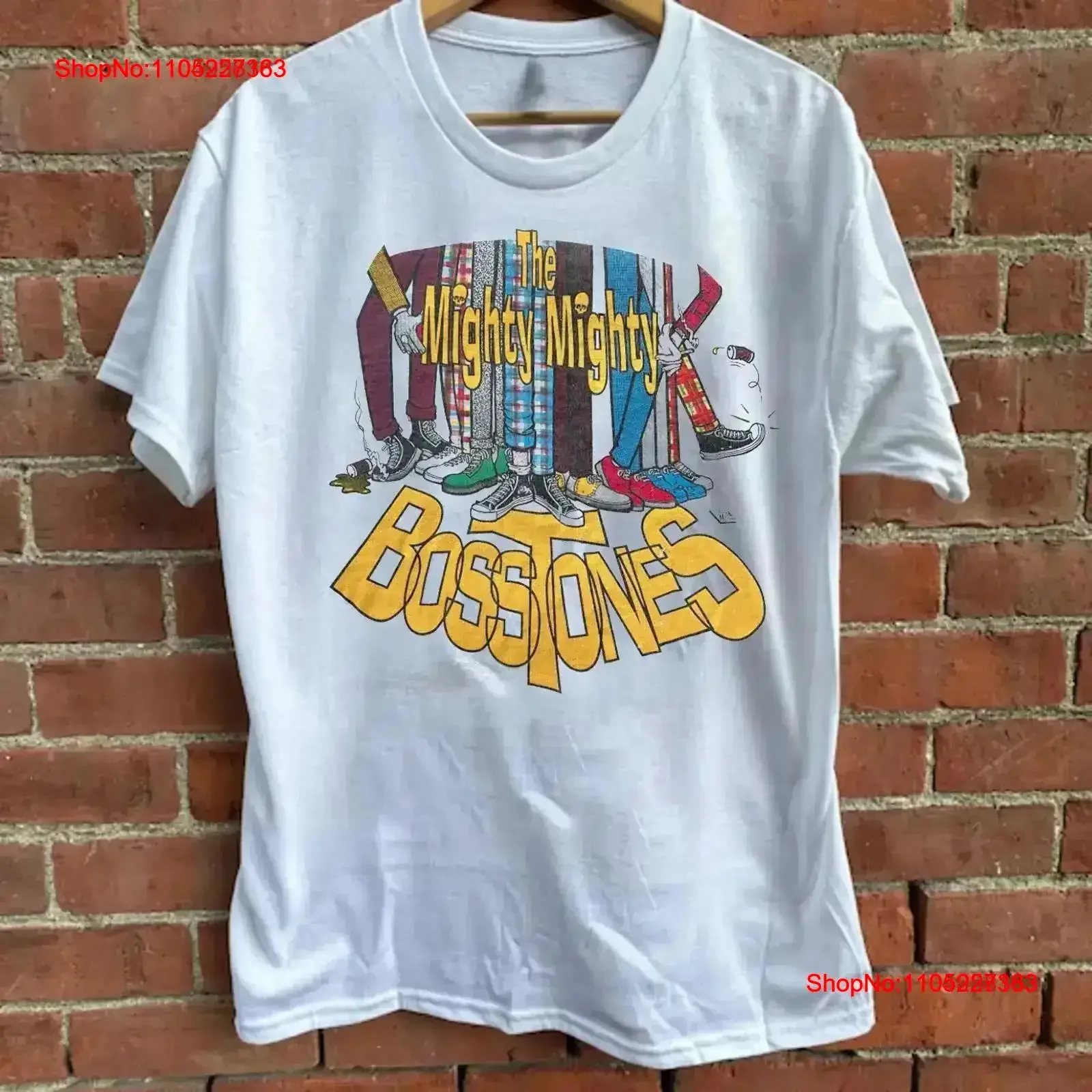 

Футболка «94 Mighty Bosstones» с концертом от S до 5XL, CM308, винтажная уличная одежда с потертым рисунком, слегка растянутый топ для повседневной носки