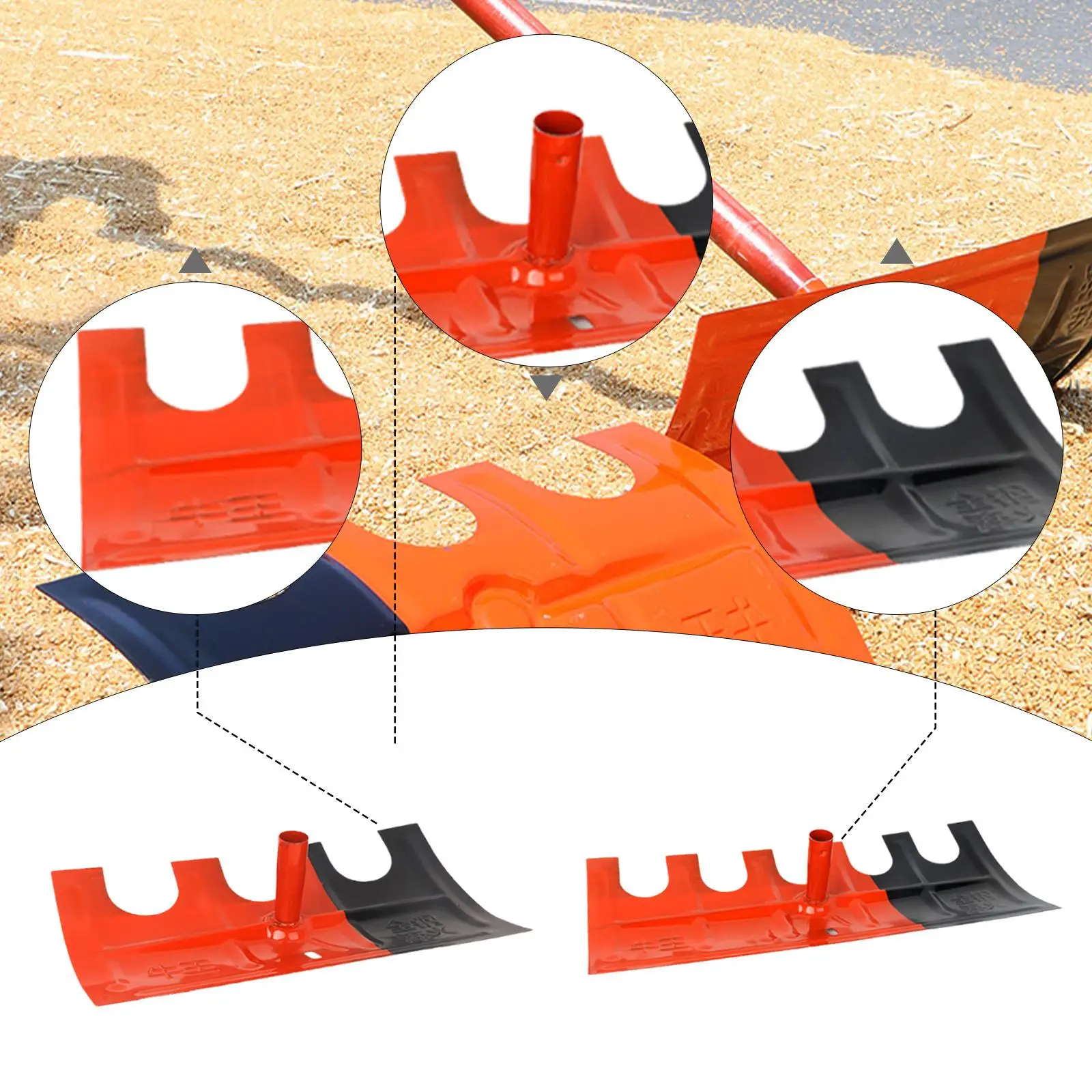 Grain Drying Rake Head Only Farmer Portable Turning Grain Spreader for Wheat