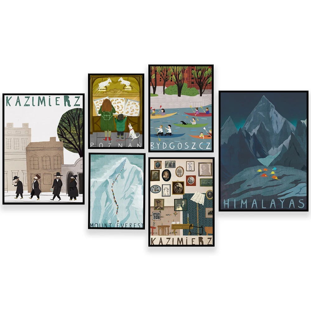 Poznan, Poland, Bydgoszcz, Krakow, Bautic Moz, Nova Huta, Kazimierz, Himalayan Base Camp, Everest Himalayan Travel Poster
