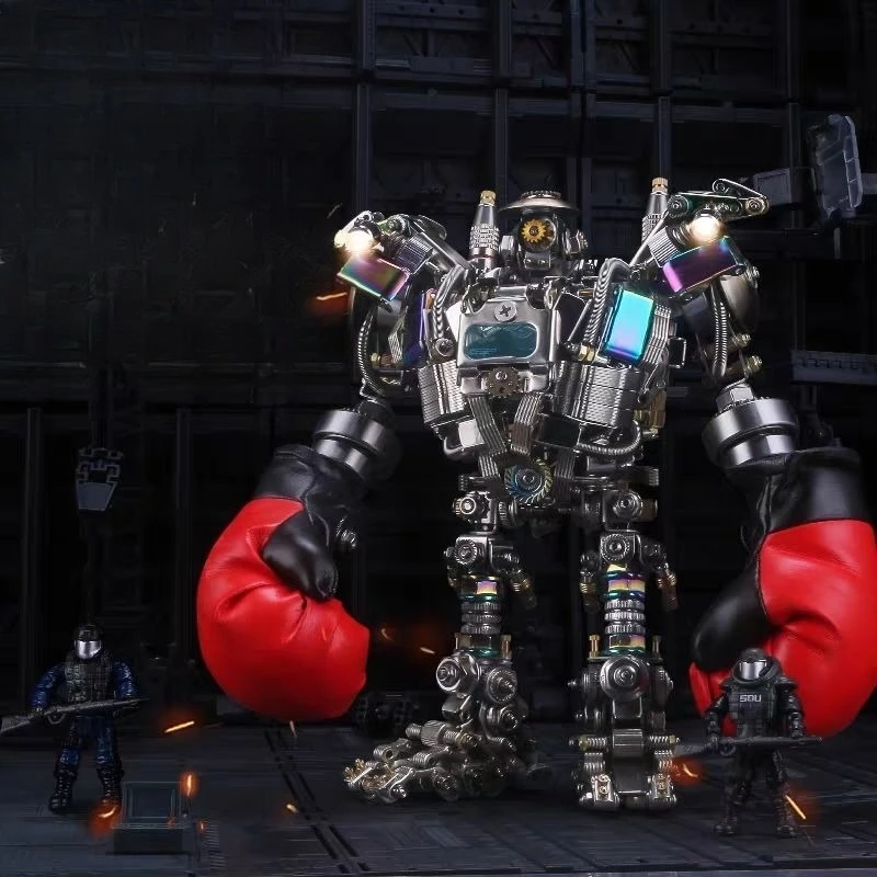 Mecha metal assembly boxer model tide play figure holiday gift