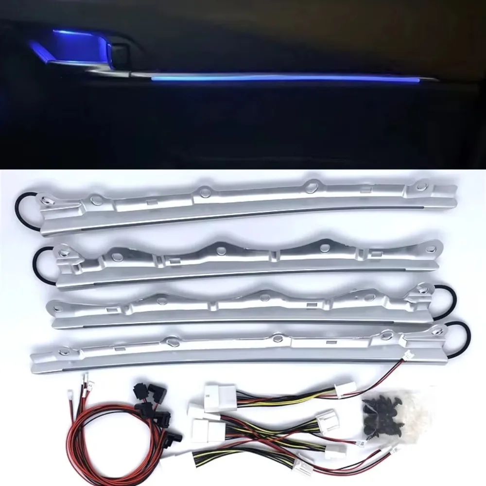

Luz LED decorativa de 4 puertas, lámpara de ambiente especial, azul hielo, 12V, para Toyota Camry 2018, 2019, 2020, 2021