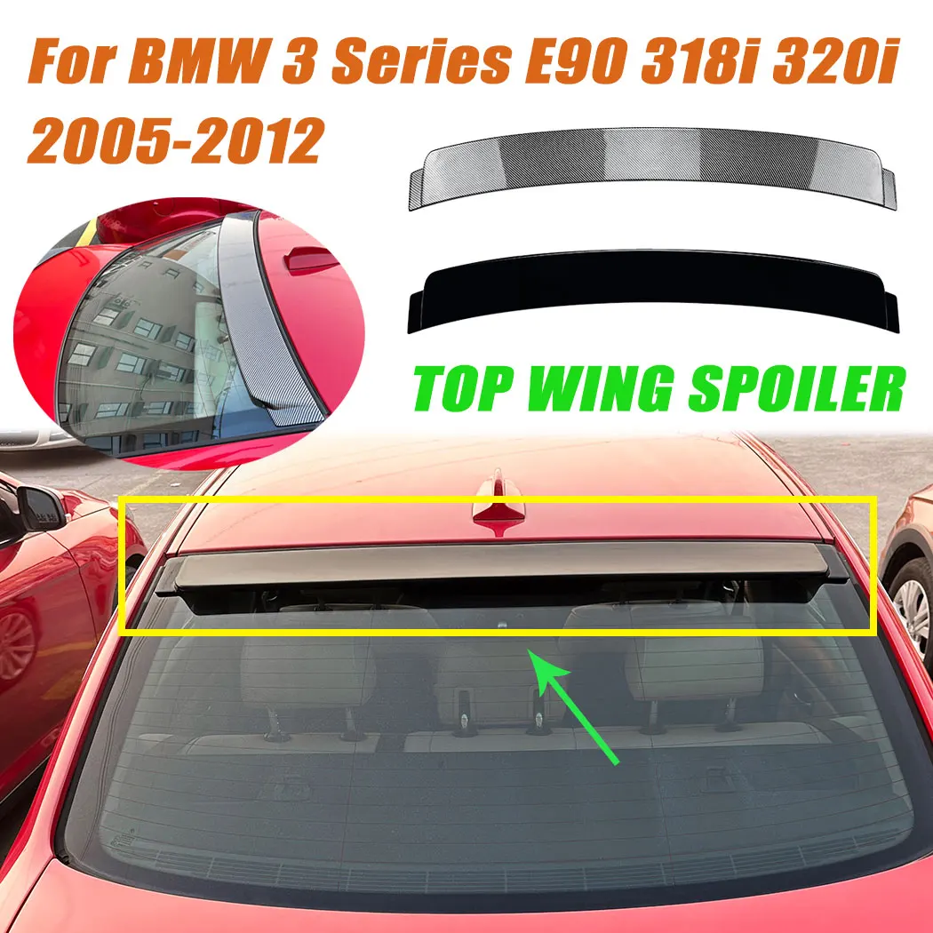 For BMW 3 Series E90 318i 320i 2005-2012 Rear Roof Lid Trunk Spoiler Car Fixed Wind Wing Splitter Guard Kit Auto Accessories