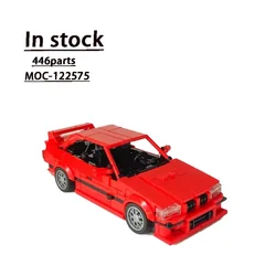 MOC-122575 Red E36 Supercar Assembly Stitching Building Block Model MOC Creative Children's Birthday Building Block Toy Gift