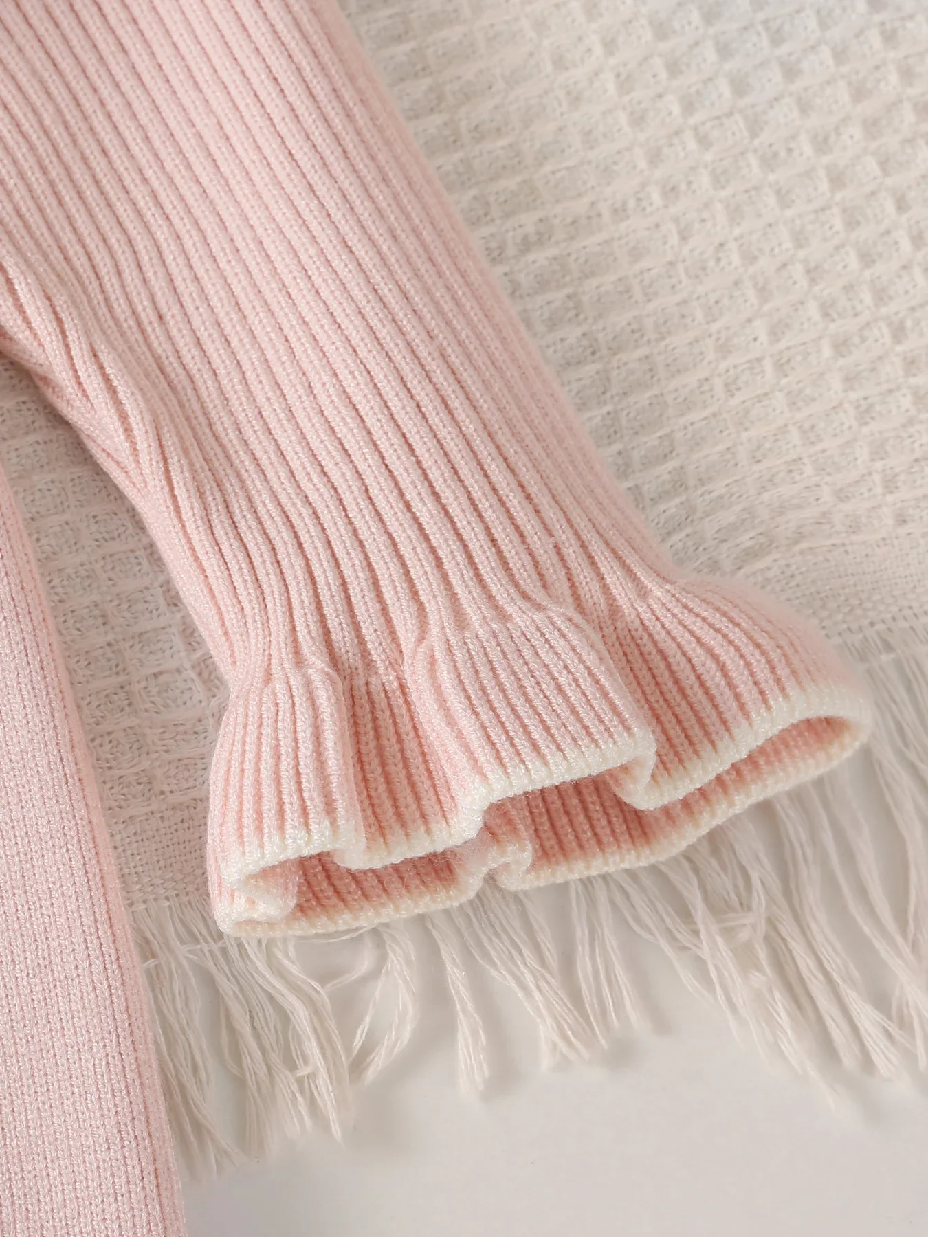 1-5Y Girls Knitted Dresses New Autumn Children\'s Turn Down Collar Sweater Dress Kid\'s Long Sleeve Princess Clothing