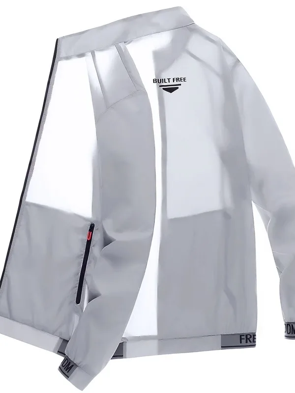 

Men's Ultra-Thin Ice Silk Hooded Sun Protection Clothing Summer Faion Outdoor Fiing Anti-UV Skin irt Loose Fit Long Sve