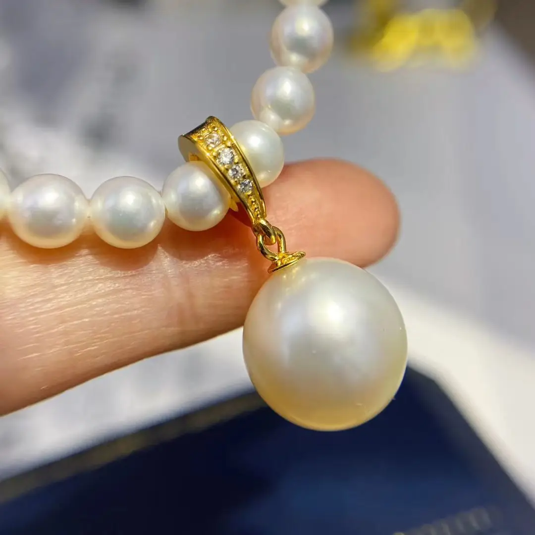 

Wholesale S925 Sterling Silver Pendant Mount Base Mountings Findings Parts Fittings Accessories for 8-12mm Pearls 10pcs/lot