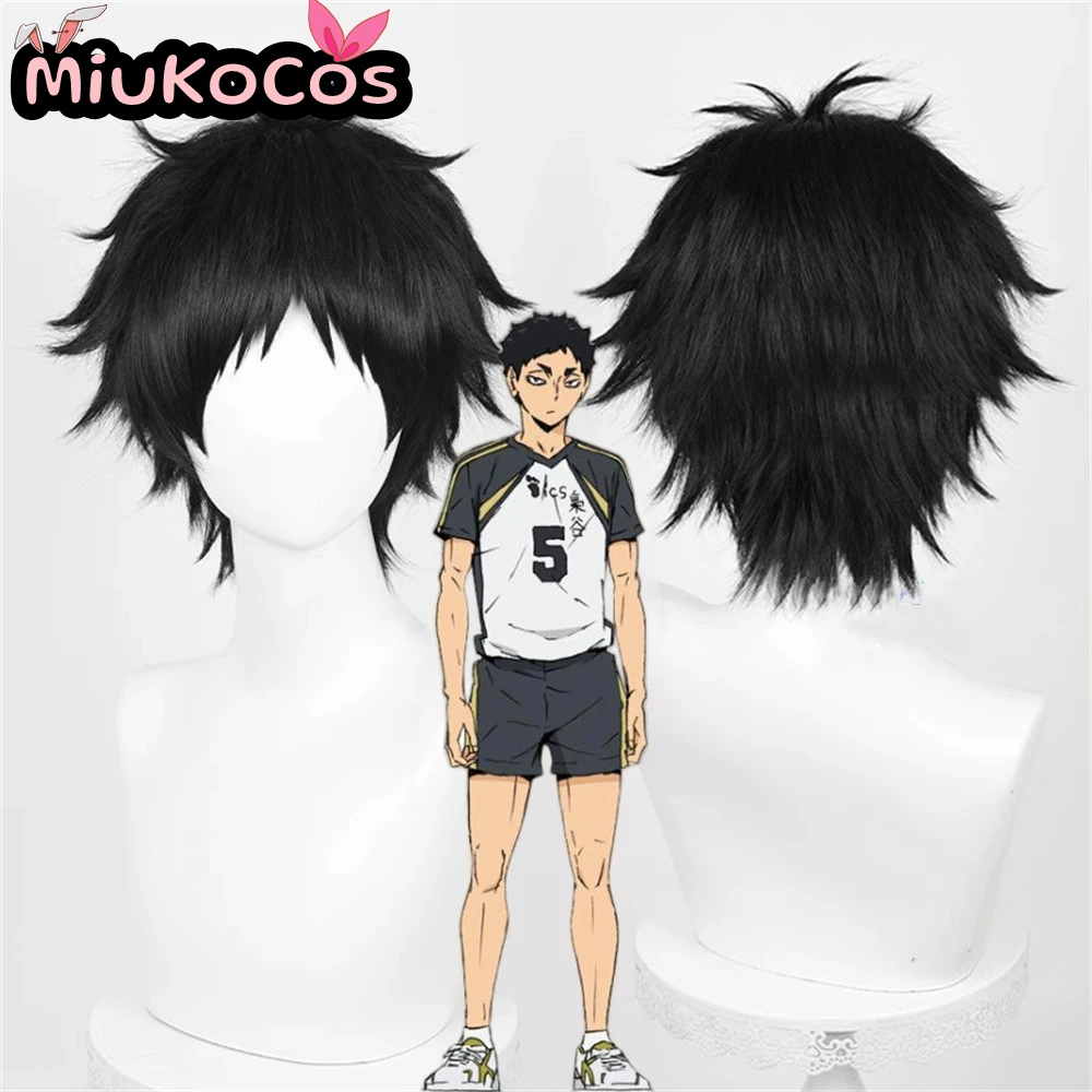 

IN STOCK Keiji Akaashi Cosplay Wig MiukoCosplay Anime Haikyu!! Cosplay