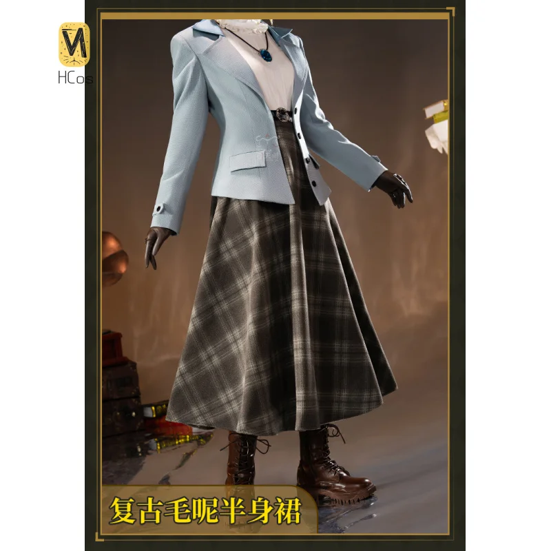 

Game Identity Ⅴ Reporter Cosplay Costume Full Set Uniform Role Play Halloween Carnival Party Outfit for Women HCos