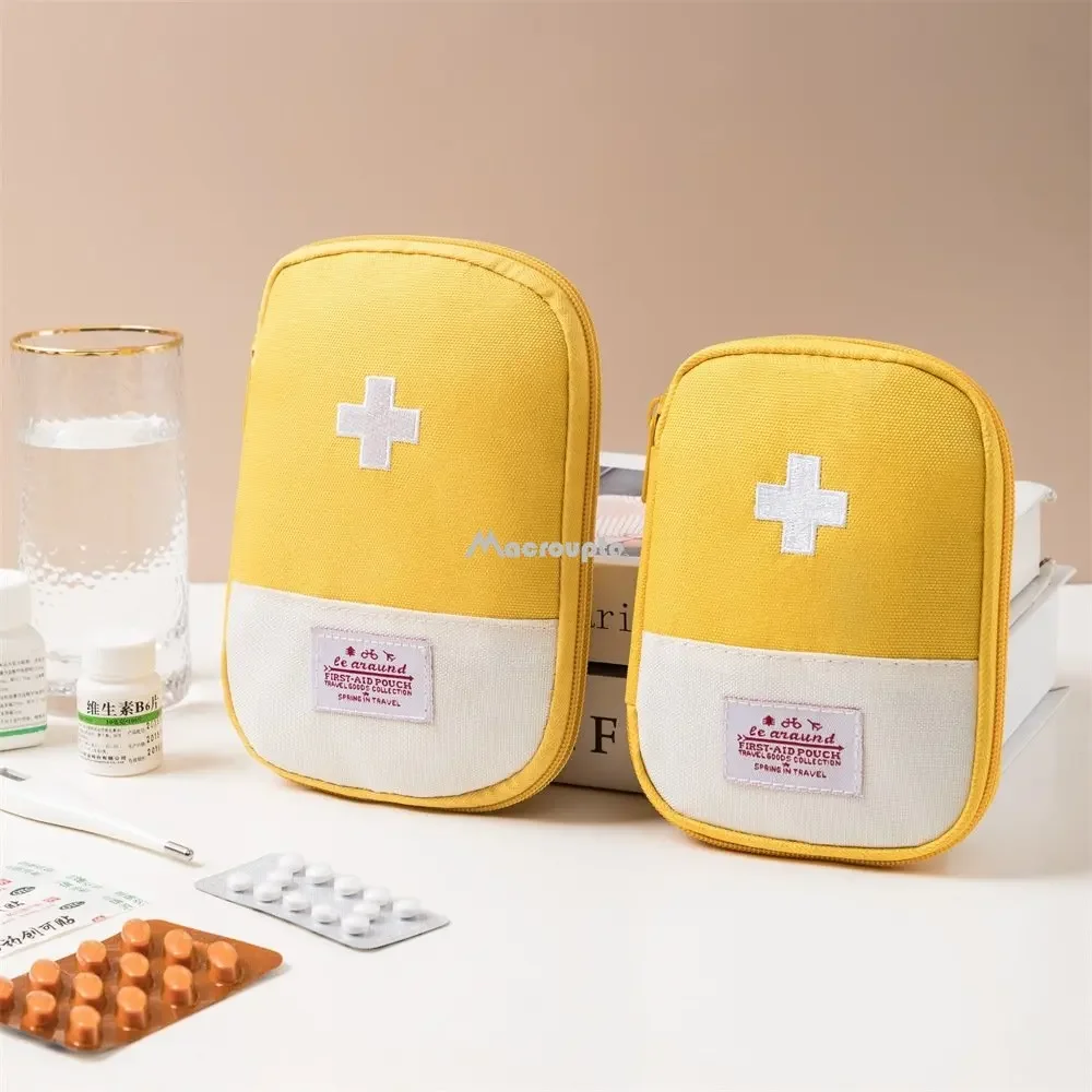 Sac de rangement portable pour médicaments, trousse de premiers soins d'urgence pour camping, trousse de survie à domicile, étui à pilules de voyage en plein air