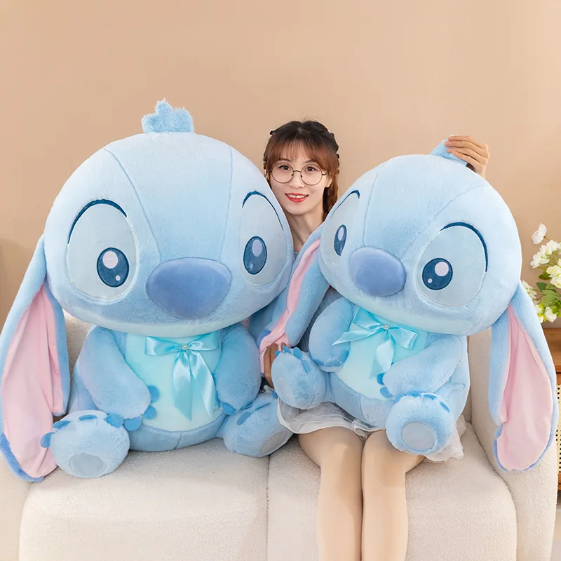 90cm Big Size Disney Stitch Plushies Doll Anime Stitch Stuffed Animal Doll Children's Comfort Pillows Children's Christmas gift