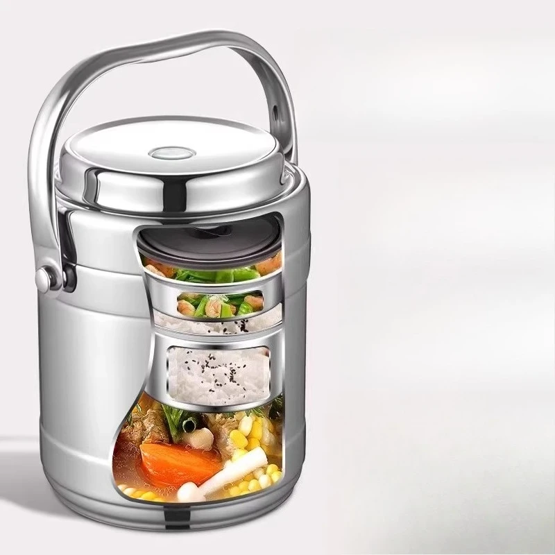

316 stainless steel lunch box 24 hours long insulation, portable, large capacity, take-out soup pot