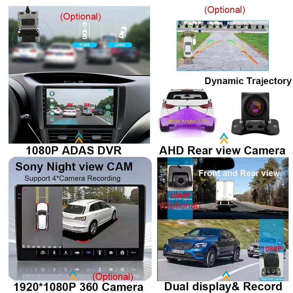 Android 13 Car No 2din DVD dla Mitsubishi ASX 1 2010-2016 Auto Radio GPS Nawigacja Odtwarzacz multimedialny Wysokowydajny procesor BT