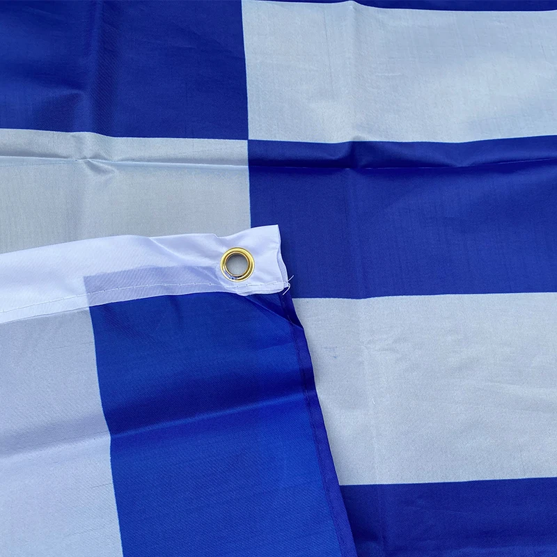 xvggdg 3ft x 5ft Hanging Greek Flag Polyester standard Flag Banner Outdoor   Greece Flag